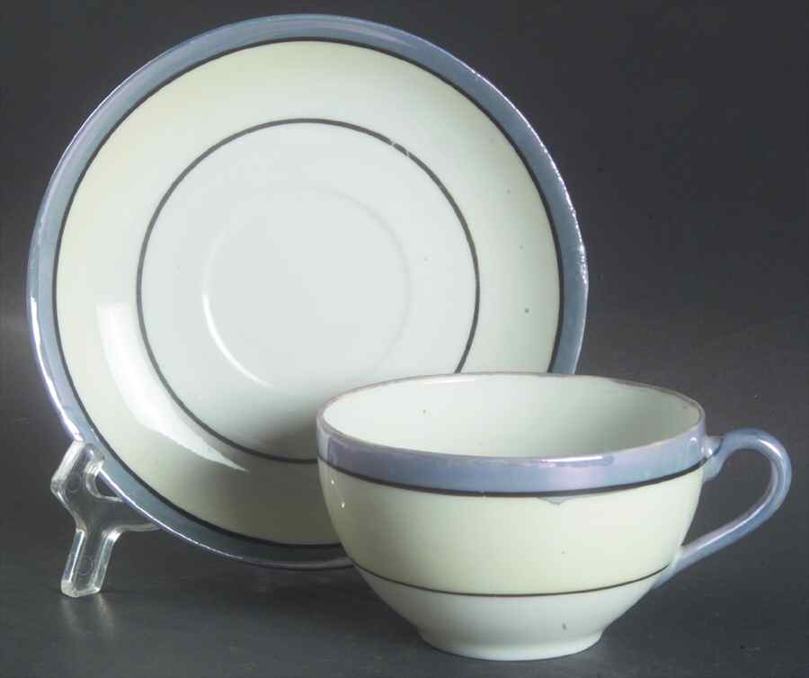 JAP763 Flat Cup & Saucer Set by Japan-1