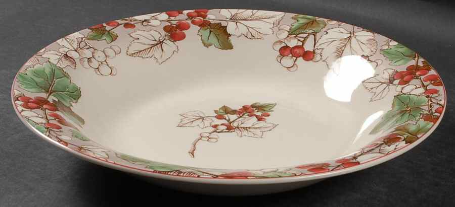 Holiday Berries 10" Individual Pasta Bowl by Johnson Brothers-1