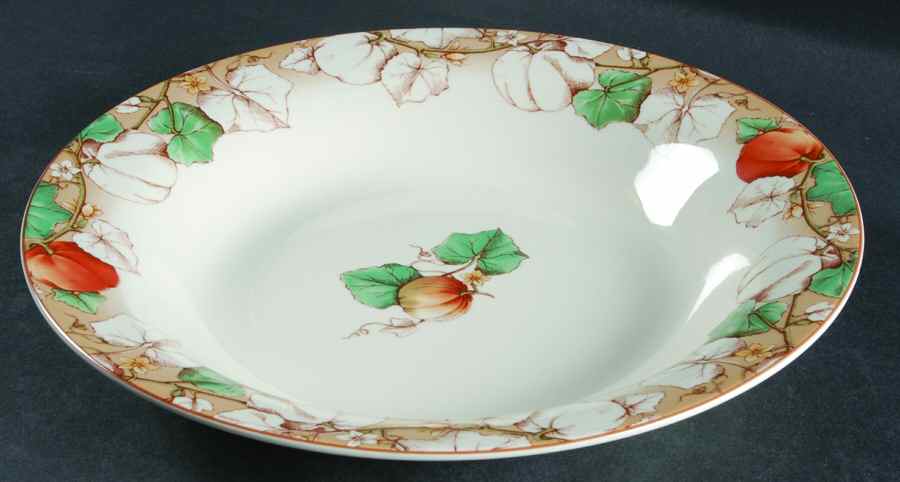 Pumpkin Harvest 10" Individual Pasta Bowl by Johnson Brothers-1