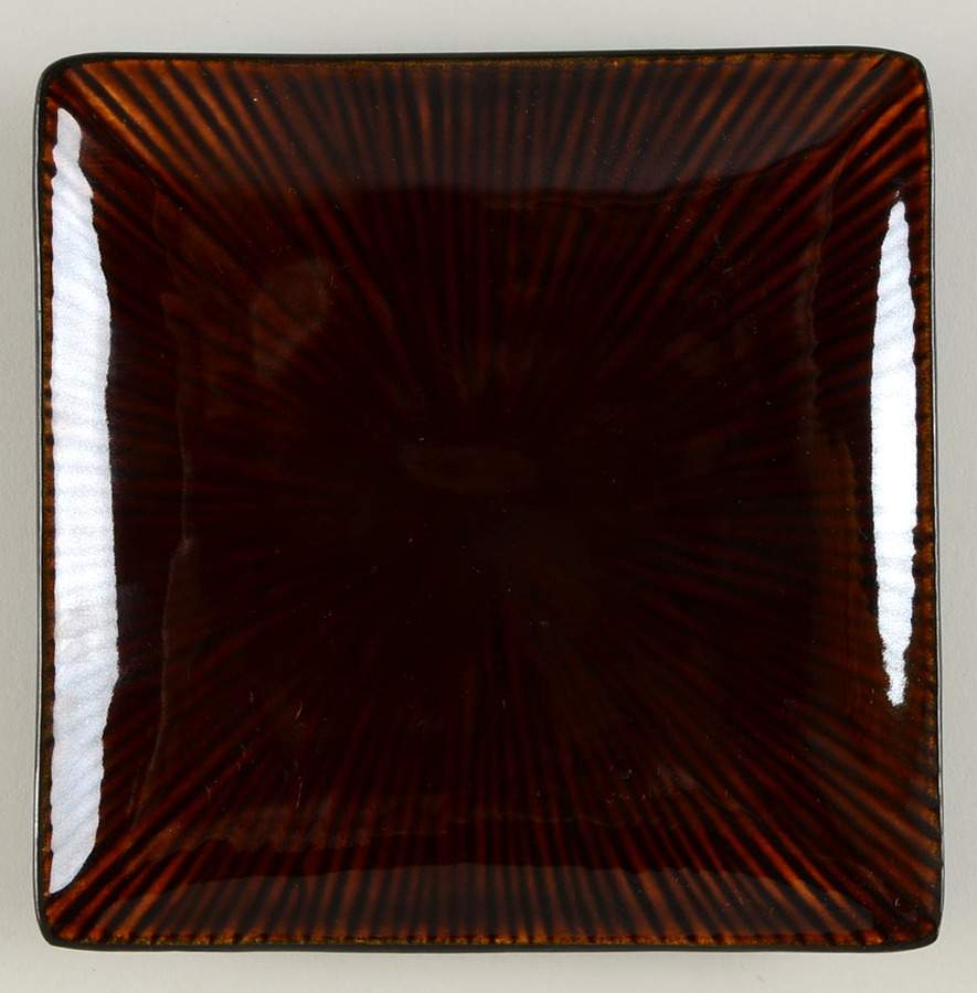 Ventana Chocolate Square Appetizer Plate by Joseph Abboud-1