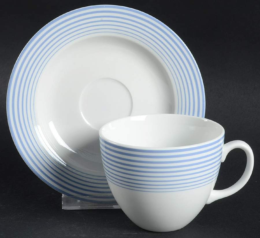 Fresh Range Flat Cup & Saucer Set by Johnson Brothers-1