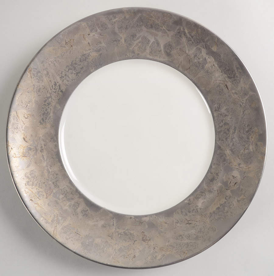 Feuille d'Argent Service Plate (Charger) by Jaune de Chrome-1