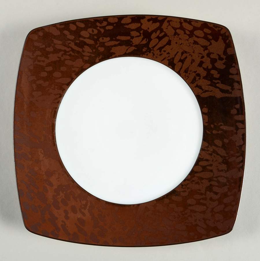 Jungle Amber Square Dinner Plate by Jaune de Chrome-1