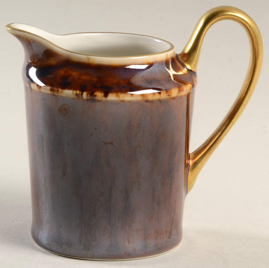 Tortoise (Gold Trim) Creamer by Jaune de Chrome-1