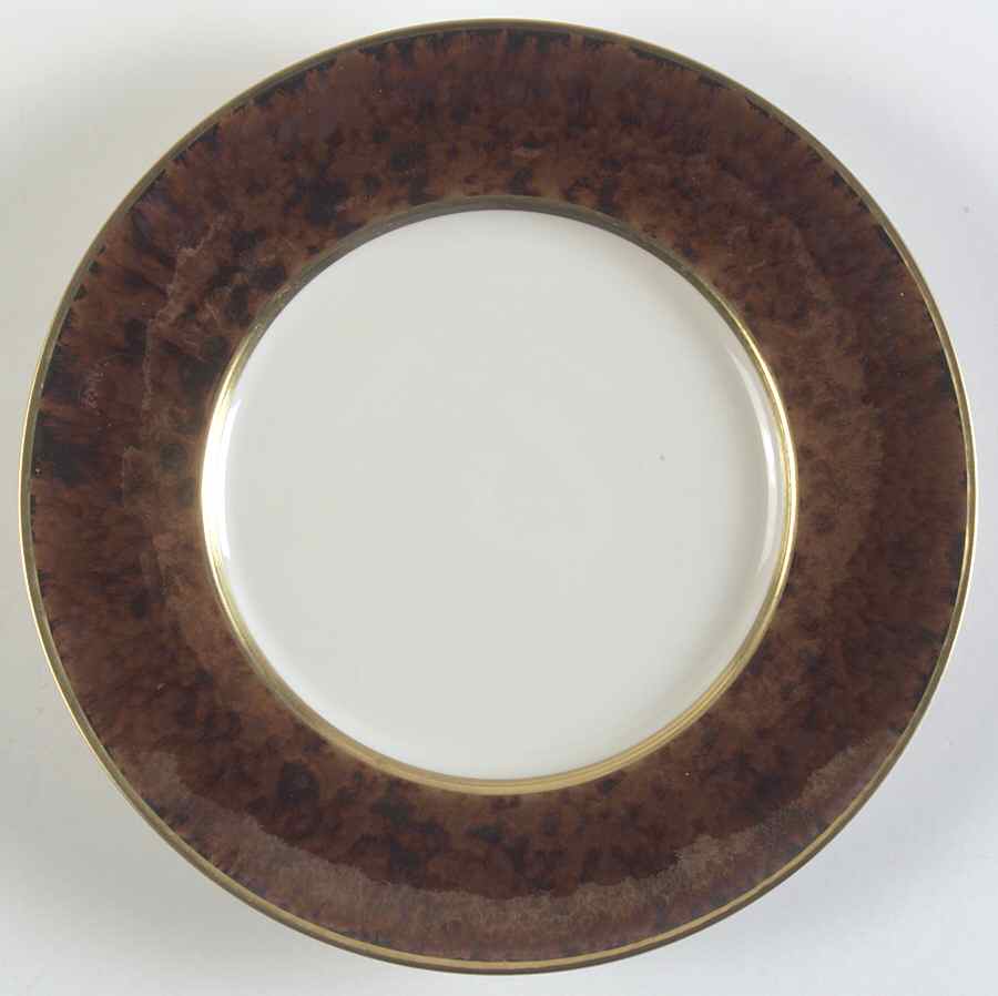 Tortoise (Gold Trim) Salad/Dessert Plate by Jaune de Chrome-1
