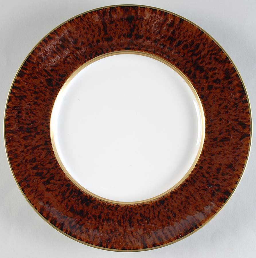 Tortoise (Gold Trim) Dinner Plate by Jaune de Chrome-1