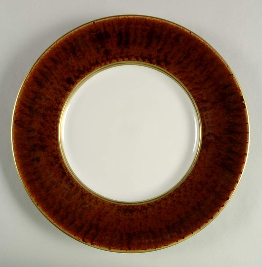 Tortoise (Gold Trim) Large Dinner Plate by Jaune de Chrome-1