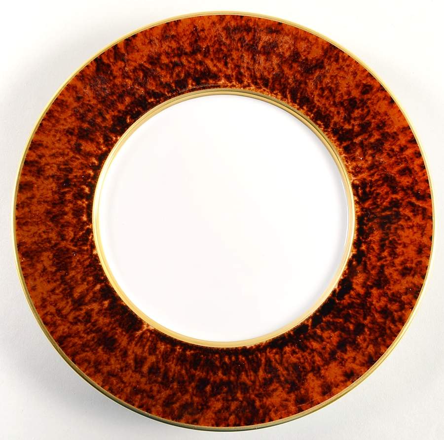 Tortoise (Gold Trim) Salad/Dessert Plate by Jaune de Chrome-1