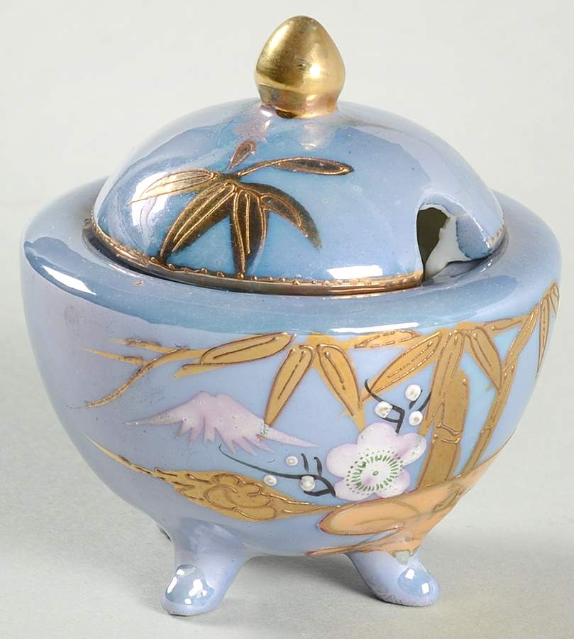 JAP791 Mustard Jar & Lid by Japan-1