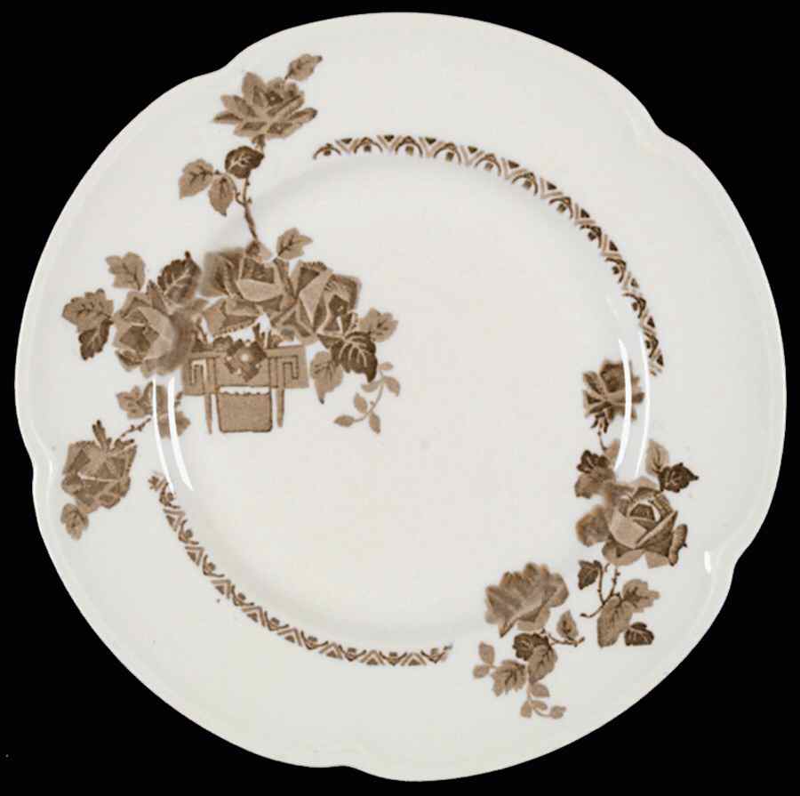 Wentworth Brown Luncheon Plate by Johnson Brothers-1
