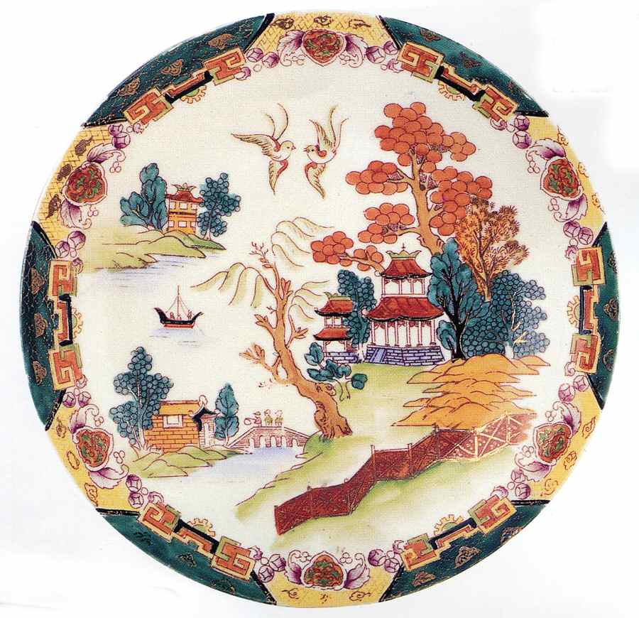 CHE25 Salad Plate by Cherry China (Japan)-1