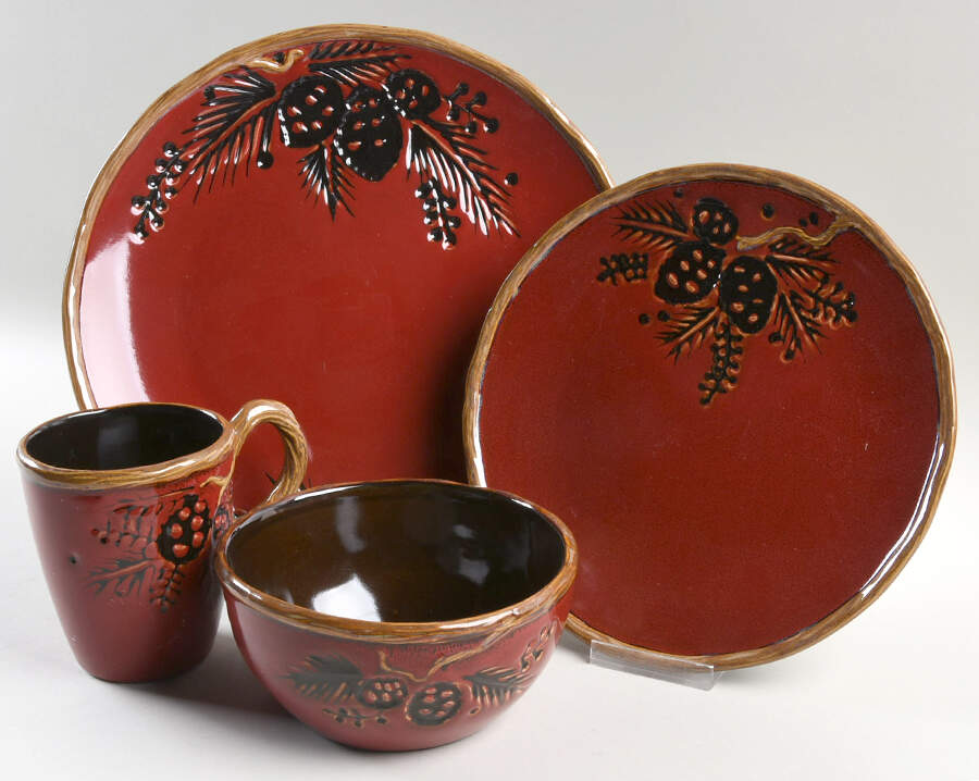 Alpine Red 4 Piece Place Setting by JCPenney-1