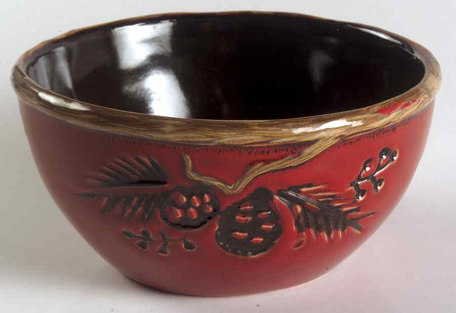 Alpine Red Soup/Cereal Bowl by JCPenney-1
