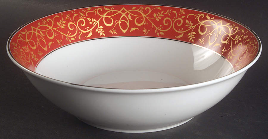 Chambour Red 9" Round Serving Bowl by JCPenney-1