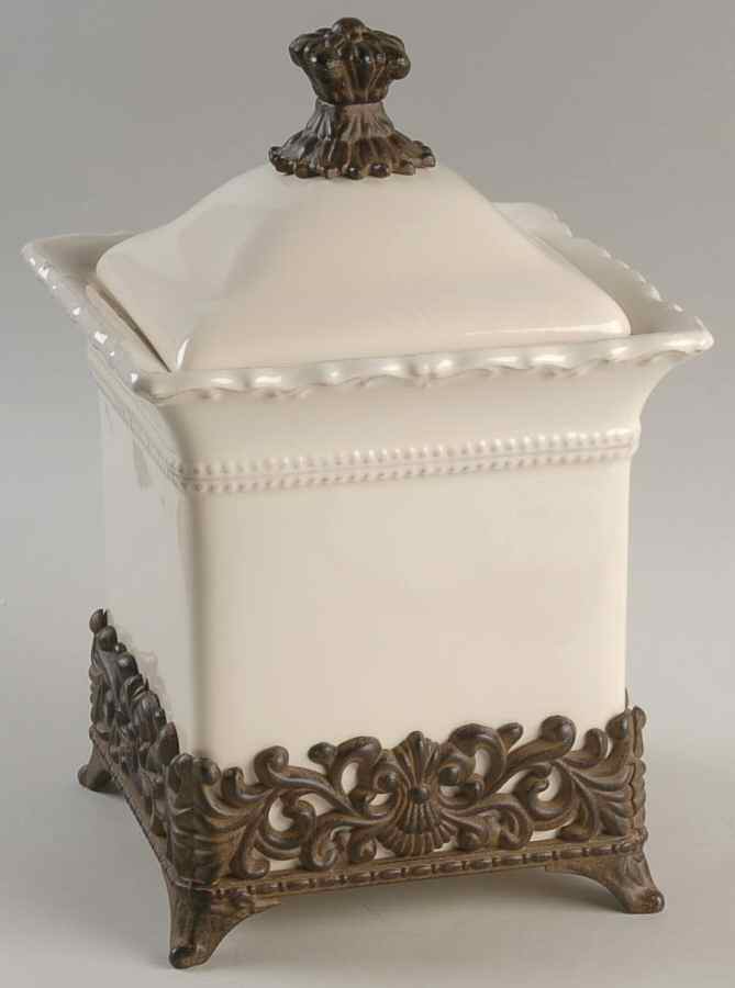 Foret Small Canister with Metal Base by JCPenney-1