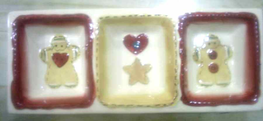 Grandmas Gingerbread 3-Part Relish by J A Designs-1