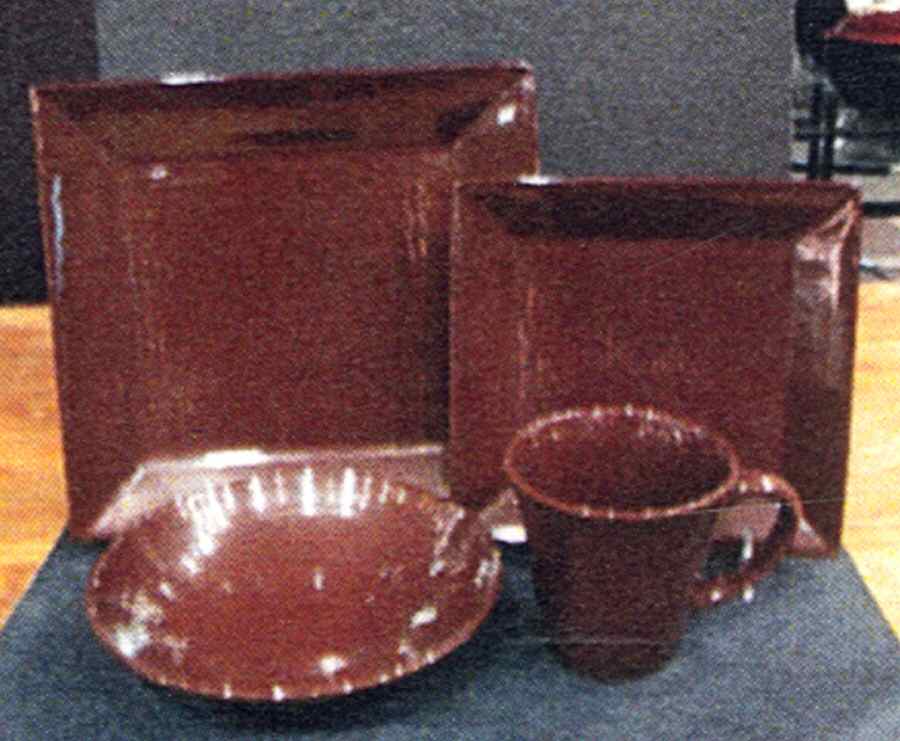 Koyo Square Brown Dinner Plate by Joseph Abboud-1