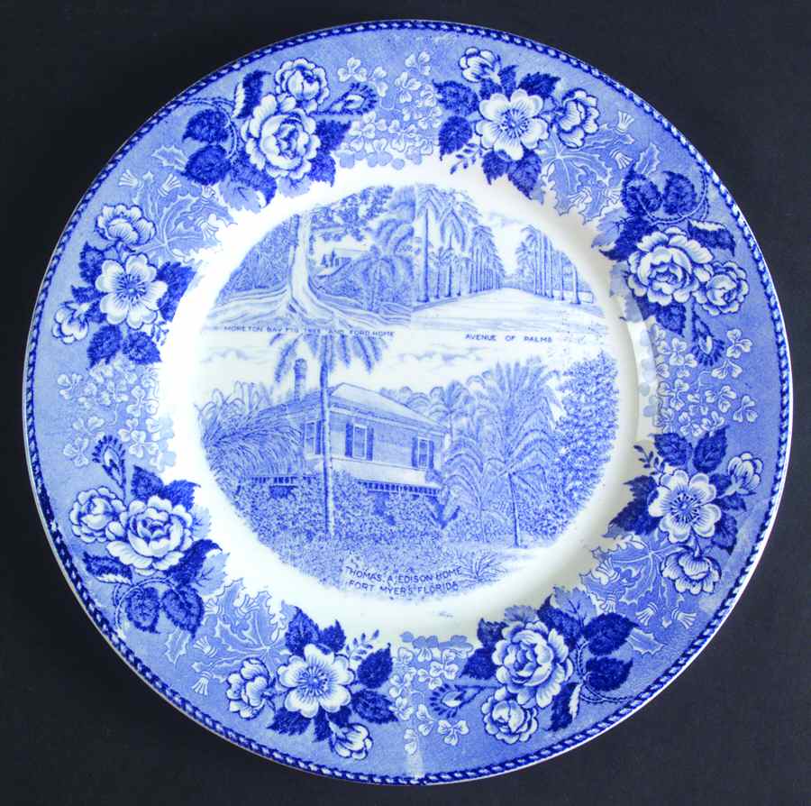 Edison Home Blue Dinner Plate by Jonroth Studios-1