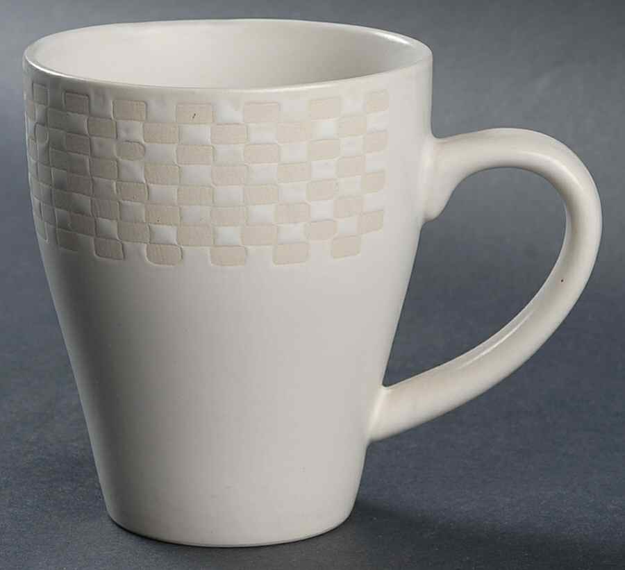 Crisscross White Mug by Joseph Abboud-1