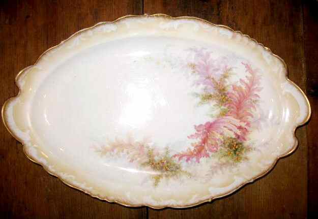 JON83 14" Oval Serving Platter by George Jones & Sons-1
