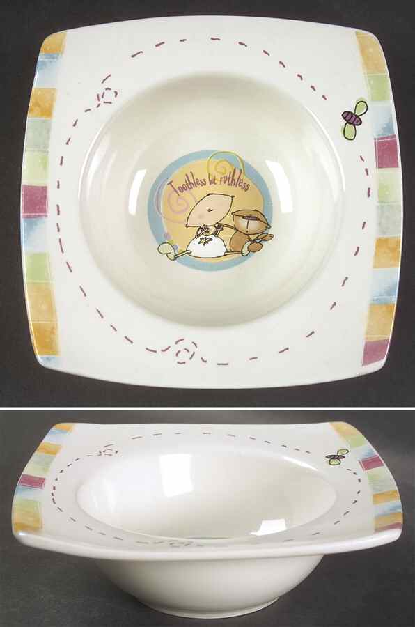 Baby Born To Shop Square Cereal Bowl by Johnson Brothers-1