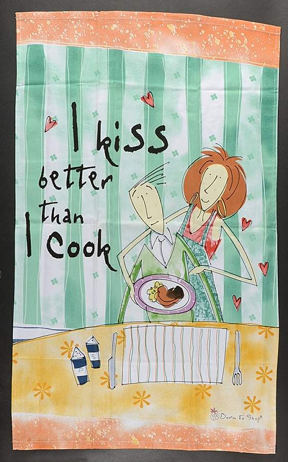 Born To Shop Classic Tea Towel by Johnson Brothers-1