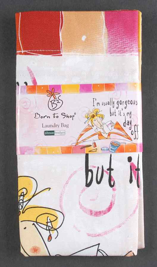 Born To Shop Classic Laundry Bag by Johnson Brothers-1