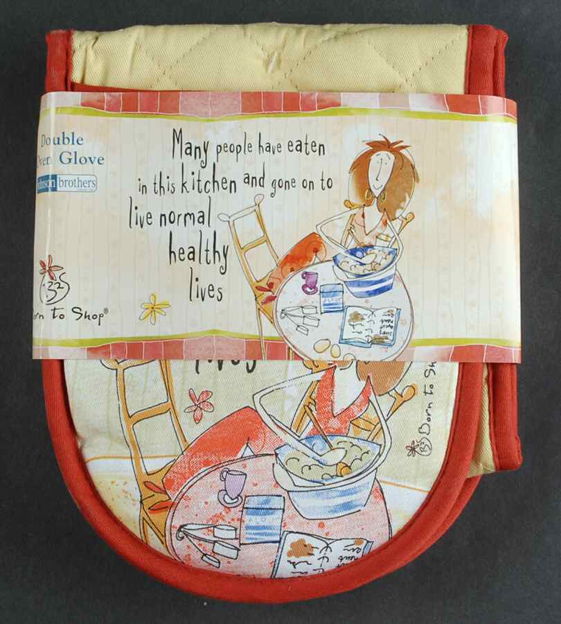 Born To Shop Classic Cloth Double Oven Glove by Johnson Brothers-1