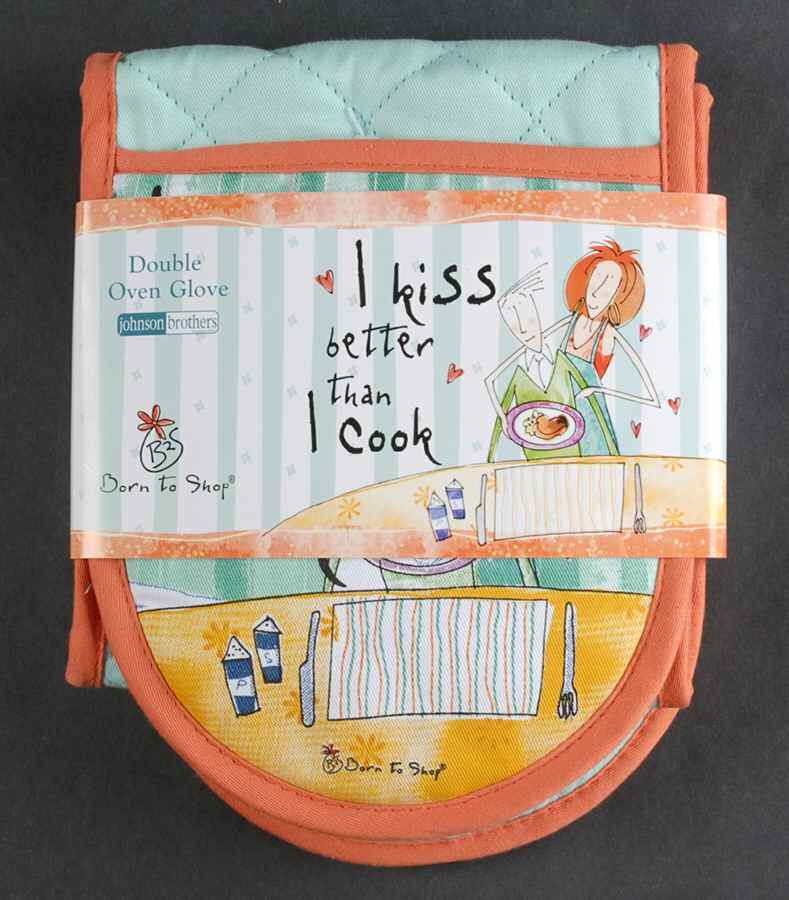 Born To Shop Classic Cloth Double Oven Glove by Johnson Brothers-1