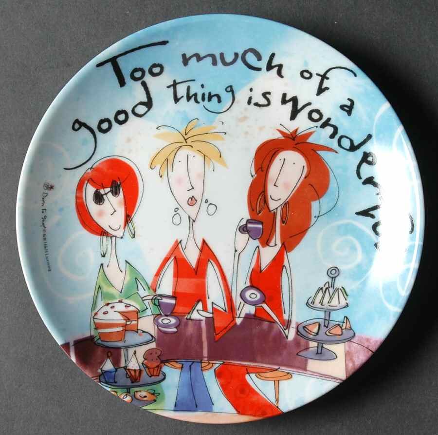 Born To Shop Classic Dessert/Pie Plate by Johnson Brothers-1