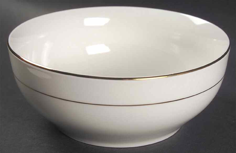 Double Gold Band Soup/Cereal Bowl by JCPenney-1