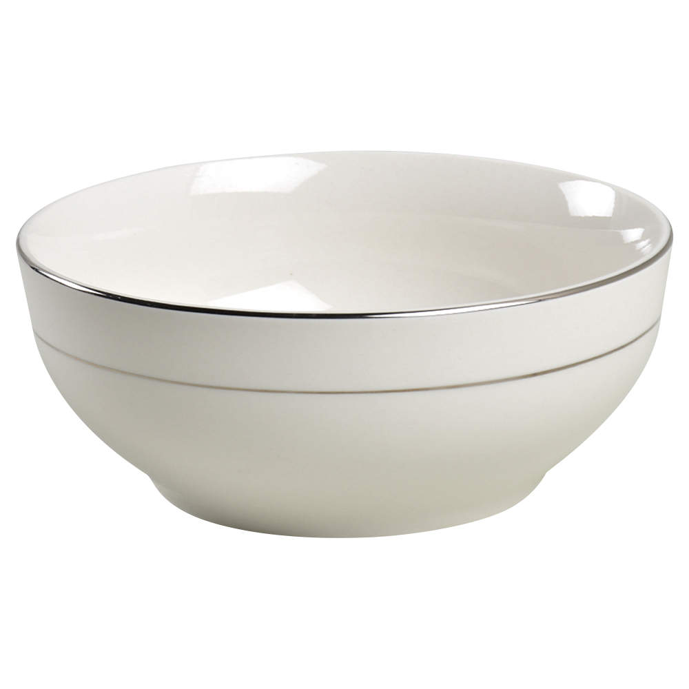 Double Platinum Band Soup/Cereal Bowl by JCPenney-1