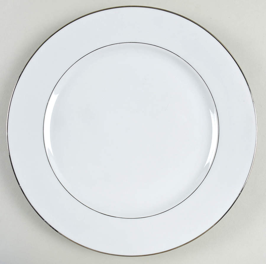 Double Platinum Band Dinner Plate by JCPenney-1