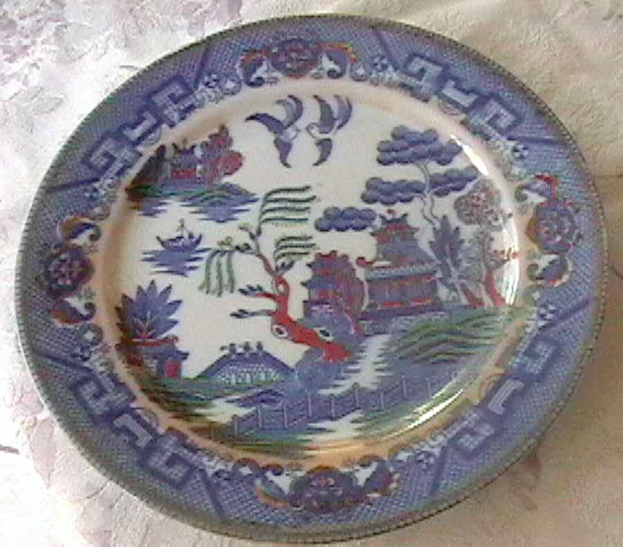 Willow Blue Multicolor Dinner Plate by Yau Shing-Taiwan-Japan-1