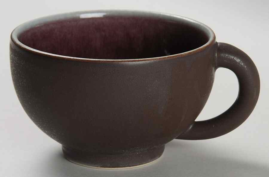 Tourron Eggplant Flat Cup by Jars-France-1