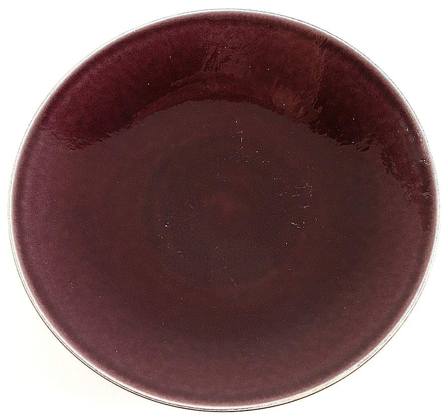 Tourron Eggplant Service Plate (Charger) by Jars-France-1