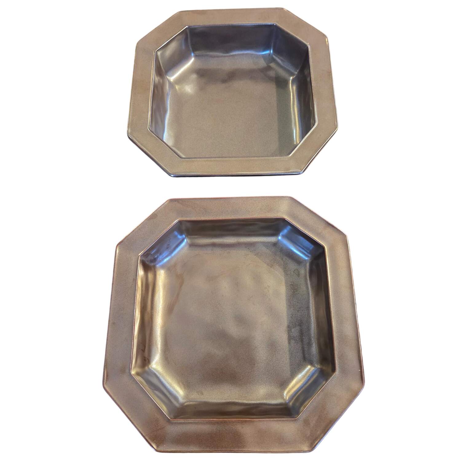 Pewter Stoneware 8" Square Baker by Juliska Ceramics-1