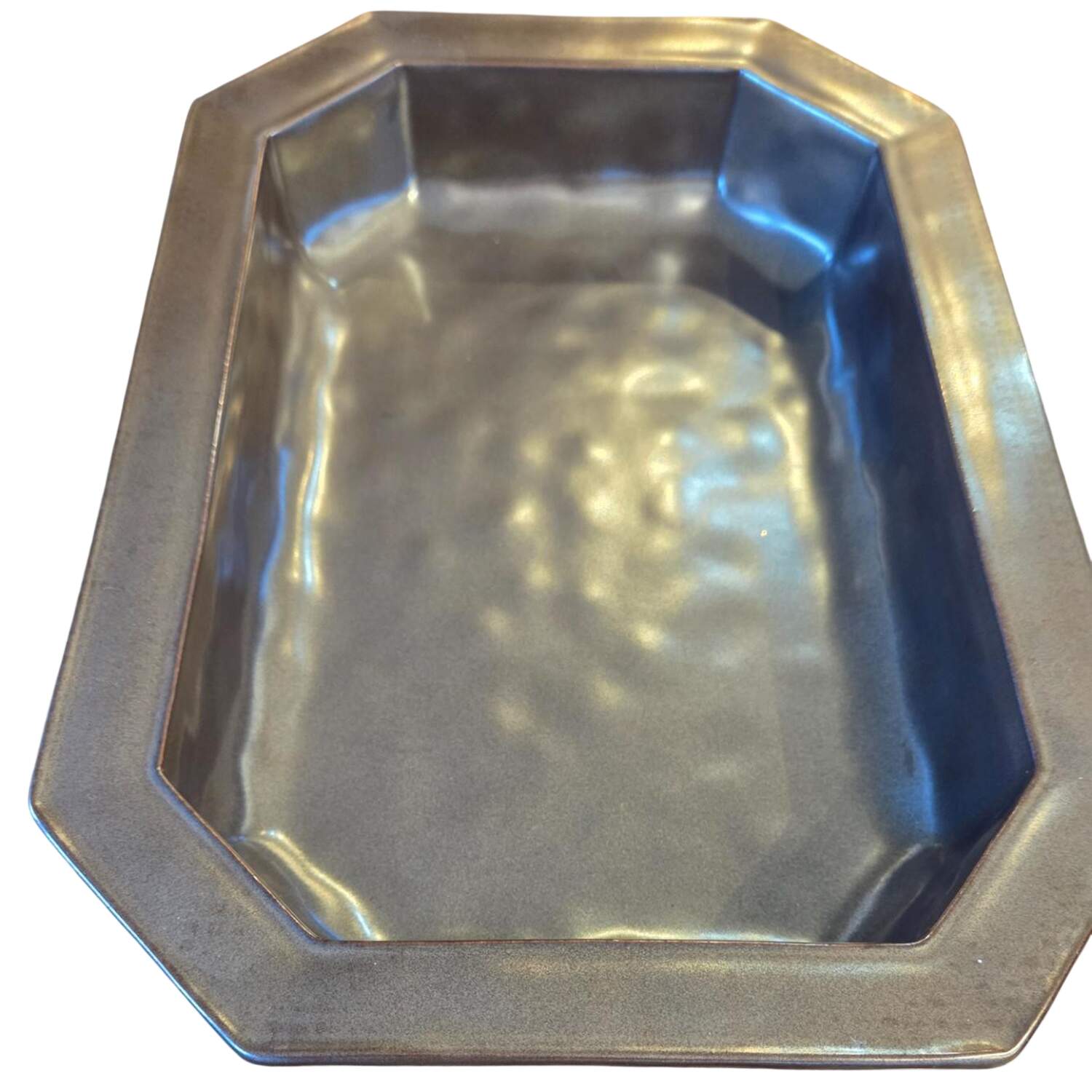 Pewter Stoneware 13"  Rectangular Baker by Juliska Ceramics-1