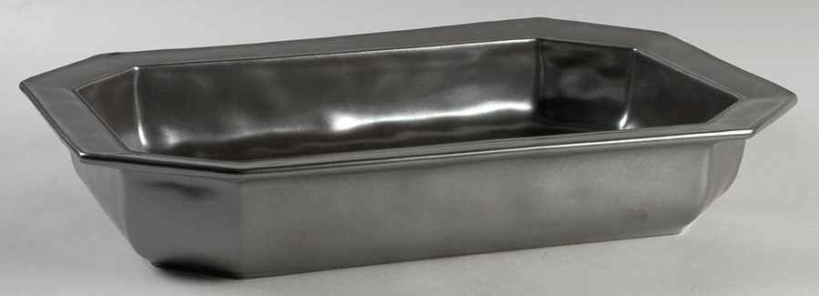 Pewter Stoneware 14" Rectangular Baker by Juliska Ceramics-1