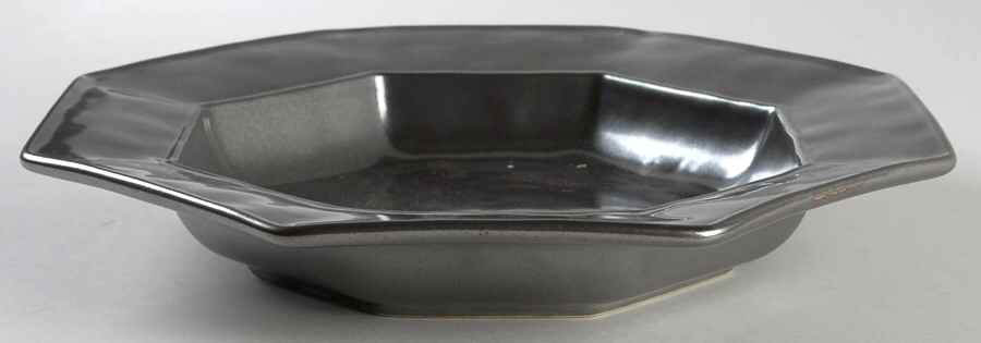 Pewter Stoneware 10" Octagonal Soup/Pasta Bowl by Juliska Ceramics-1