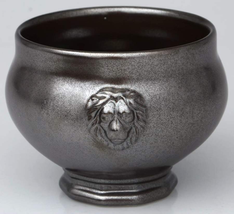 Pewter Stoneware Footed Soup Bowl by Juliska Ceramics-1