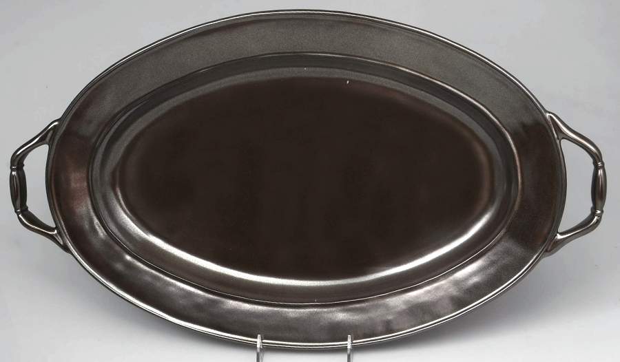 Pewter Stoneware 20" Oval Turkey Platter by Juliska Ceramics-1