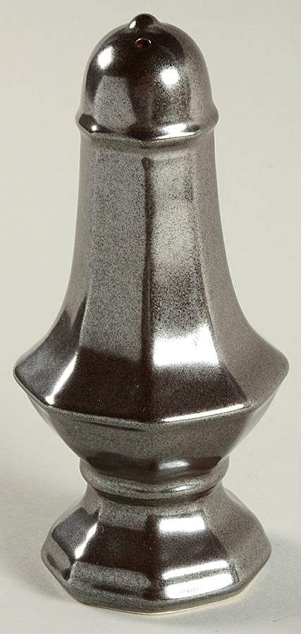 Pewter Stoneware Salt Shaker by Juliska Ceramics-1