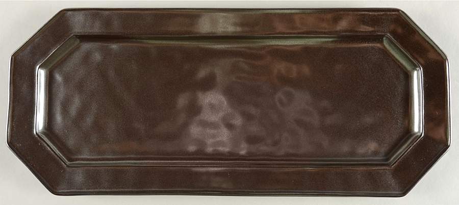 Pewter Stoneware 18" Rectangular Tray by Juliska Ceramics-1