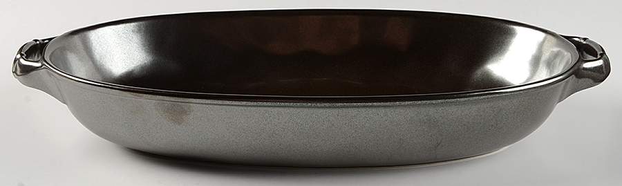 Pewter Stoneware 15" Oval Baker by Juliska Ceramics-1