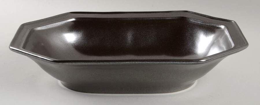 Pewter Stoneware 12" Octagonal Serving Bowl by Juliska Ceramics-1