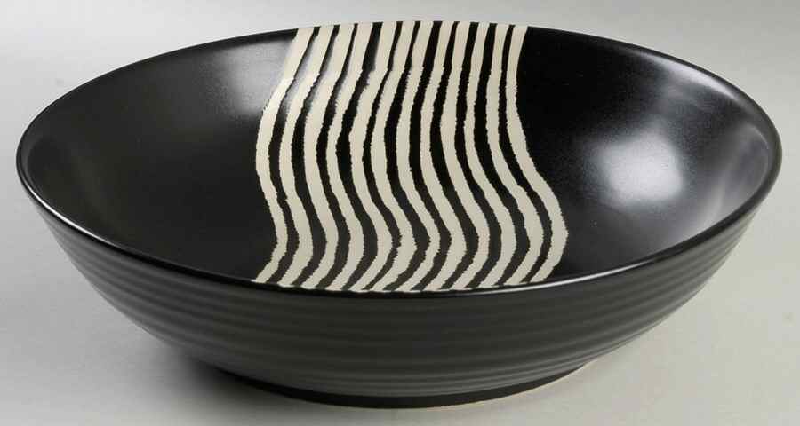 Zebra 13" Round Serving Bowl by Joseph Abboud-1