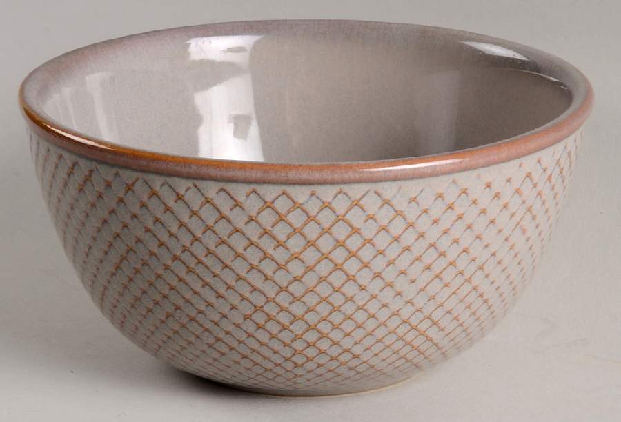 Diamond Taupe Soup/Cereal Bowl by Jaclyn Smith-1
