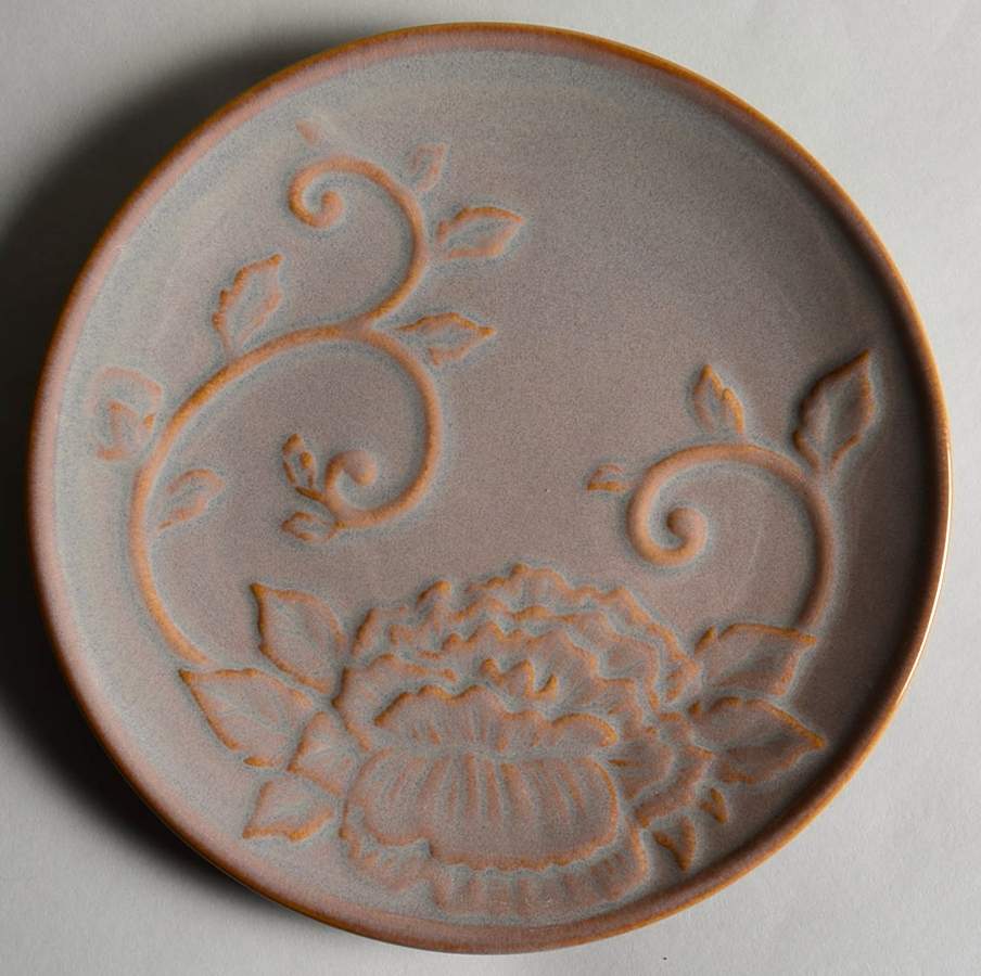 Diamond Taupe Coupe Salad Plate by Jaclyn Smith-1