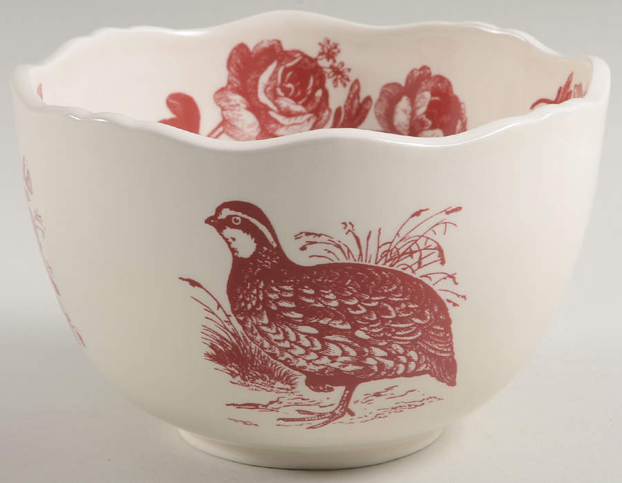 Woodland Toile Soup/Cereal Bowl by Jay Willfred-1